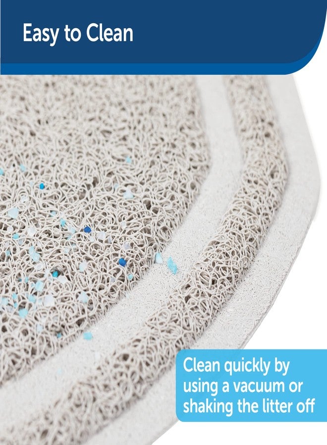 بيت سيف سجادة فضلات القطط من بيت سيف - سجادة مقاومة للماء لحجز الفضلات من أجل أرضيات نظيفة وصحية - ظهر مزدوج الطبقات مانع للانزلاق - نسيج لطيف على مخالب القطط الحساسة - صغير - Image 4